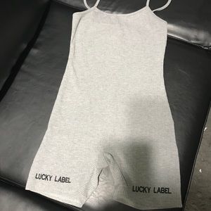 Lucky label romper